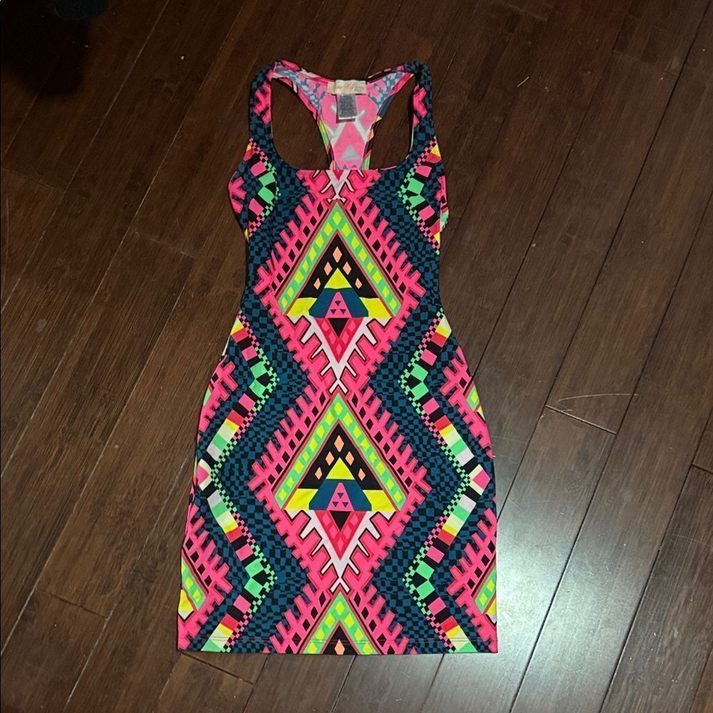 Mara Hoffman Vibrant Geometric Mini Dress Swim Size X Small - BRAND NEW